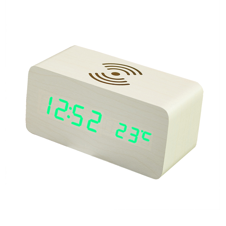 White wood with green light