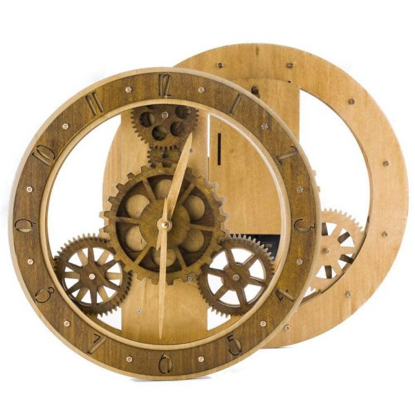 3d circle gear clock