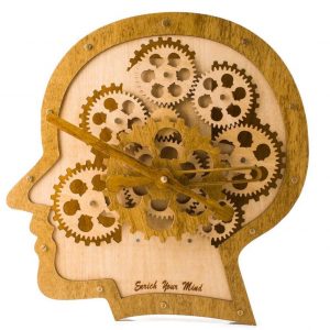 Brain gear clock